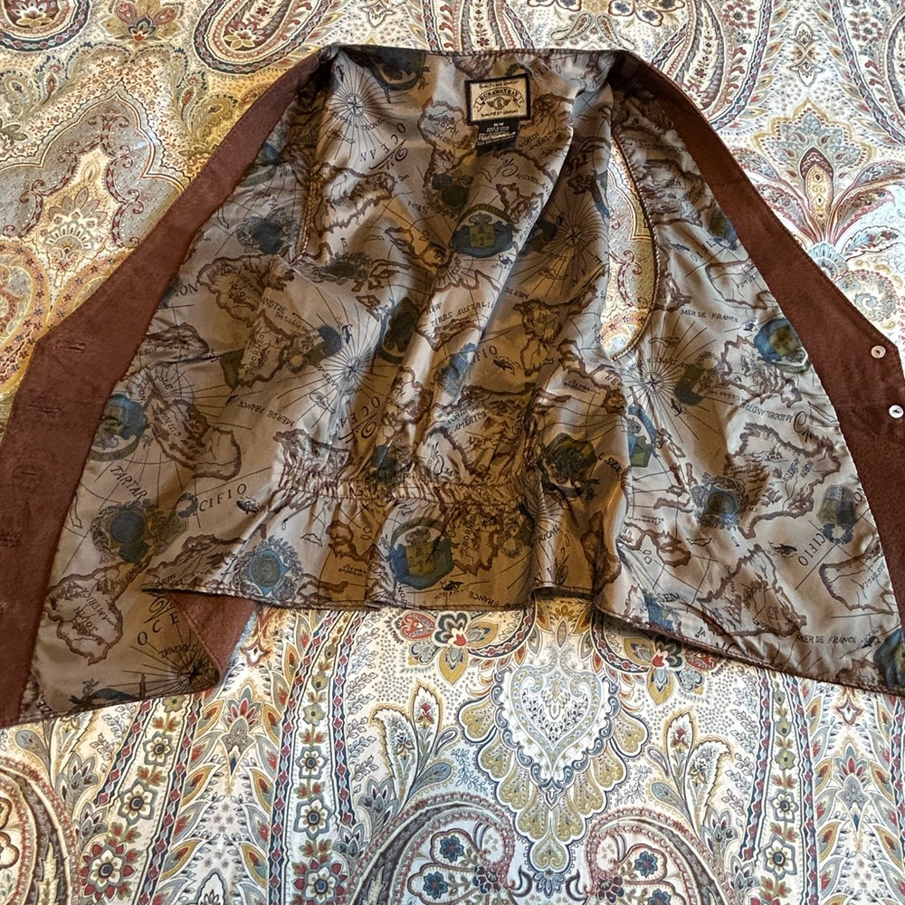 FINAL SALE -- Runaway Bay Suede Vest - Size M - Unisex - Picture 4 of 11